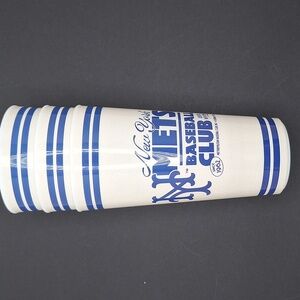 New York Mets Baseball Club Cups RETRO plastic Pint